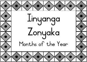 Iinyanga zonyaka (Months of the year)