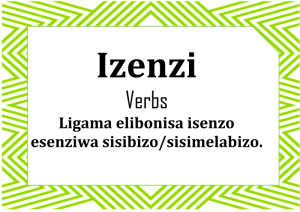 Izenzi (Verbs)